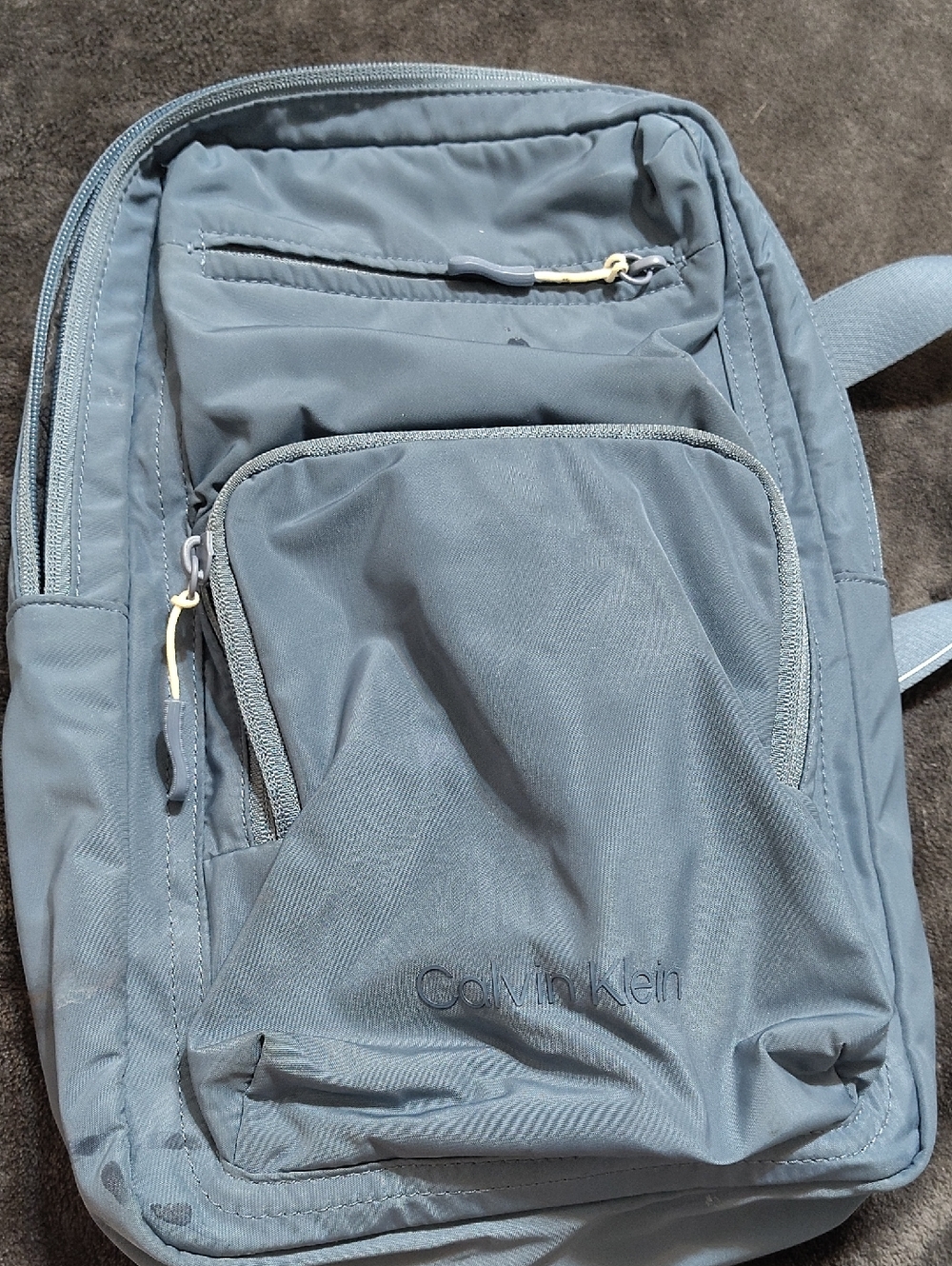 Calvin Klein Men's Dusty Blue Nylon Backpack